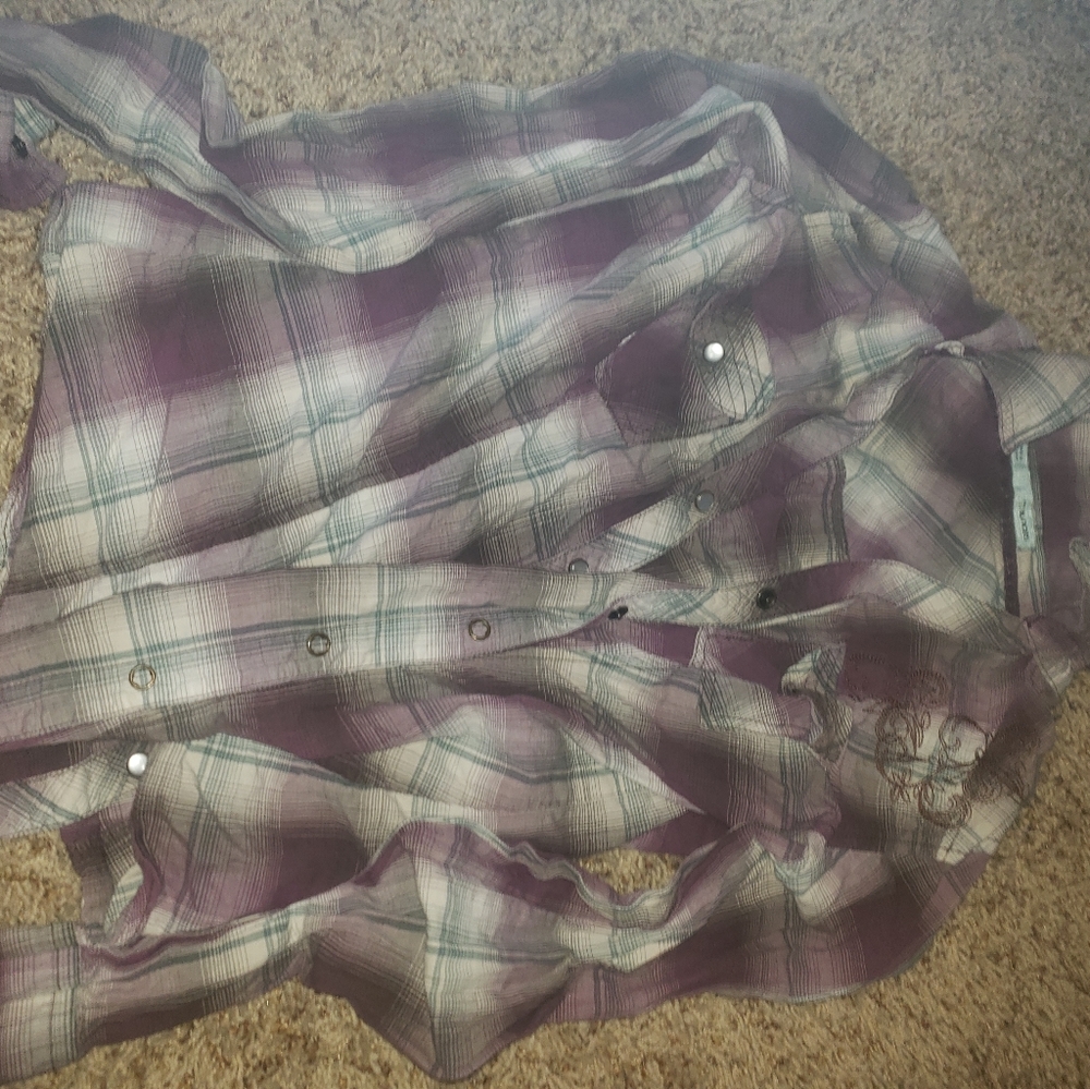 Plaid button down - Picture 2 of 2
